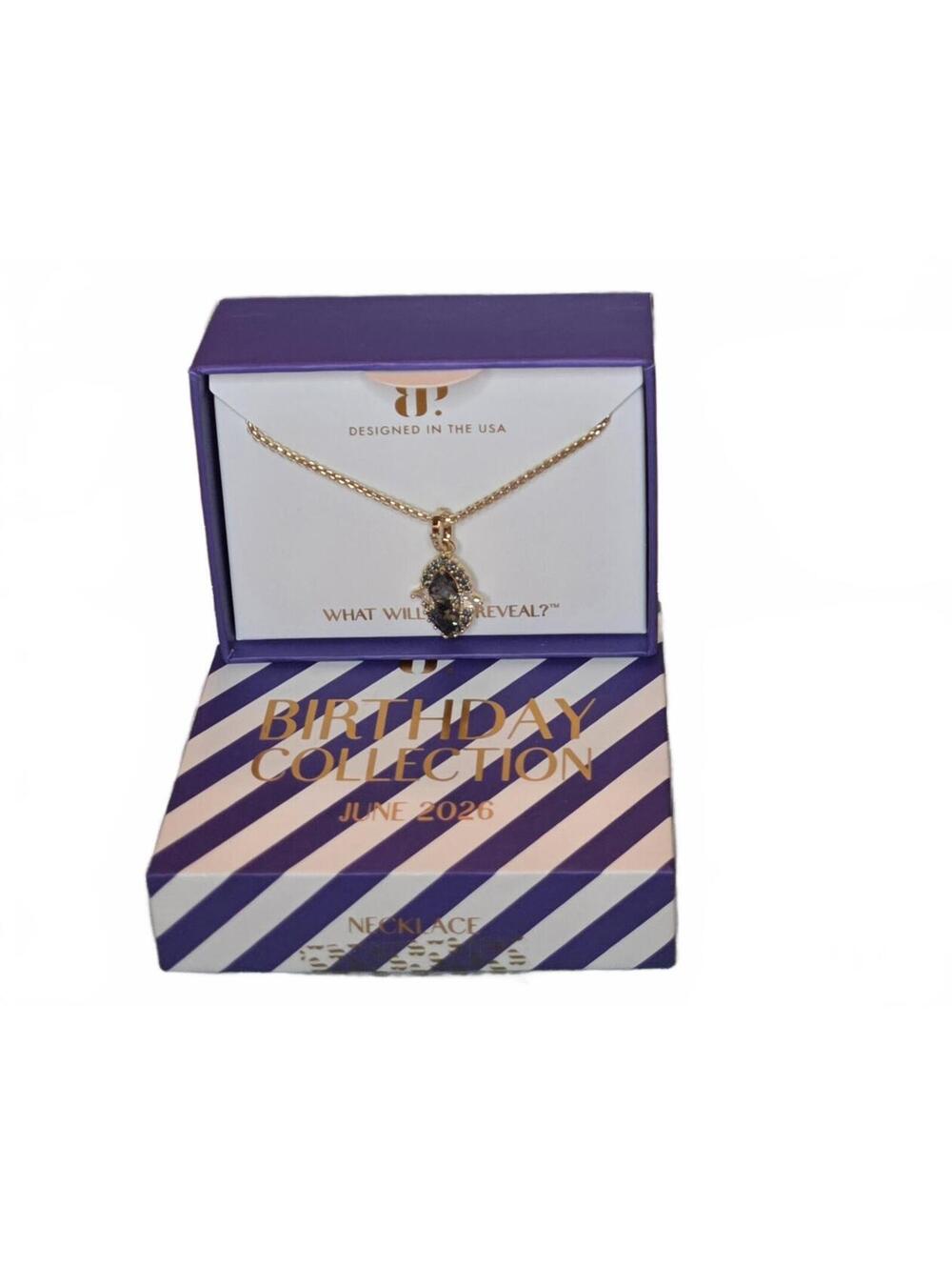 June 2026 Birthday Collection Necklace with Lab-Created Alexandrite Pendant